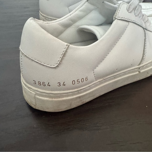 Common Projects BBall White Leather Sneakers 34 - Picture 3 of 7